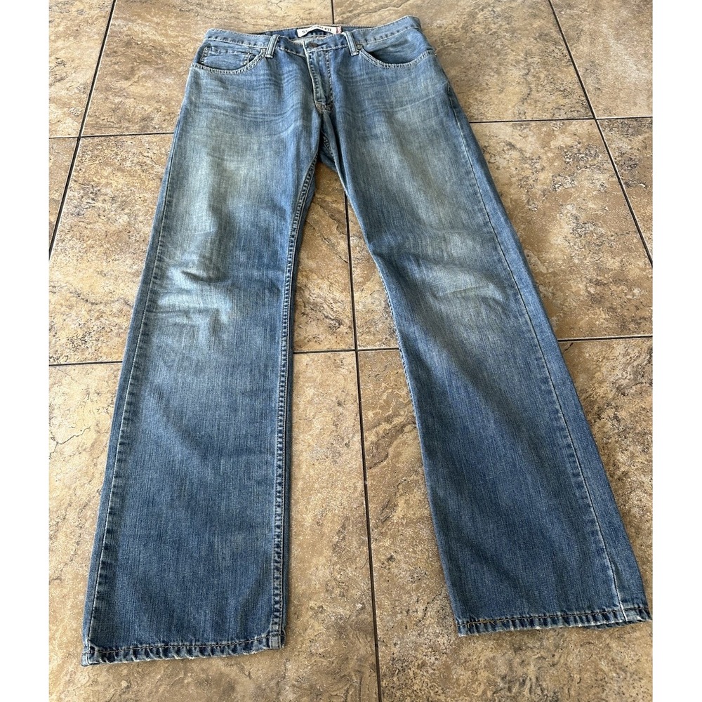 Levis 505 Jeans Men 33x32 Blue Regular Straight Fit 34X32